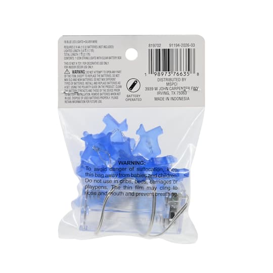 Homecoming Blue Texas LED String Lights by Celebrate It™